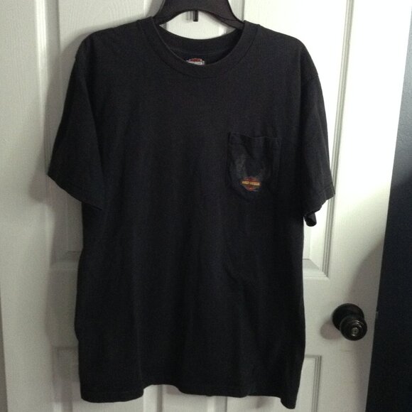 VTG 2006 Harley Davidson Dealer Tee; L, w/pocket, Vivid girly Graphic, NOS - Picture 1 of 7